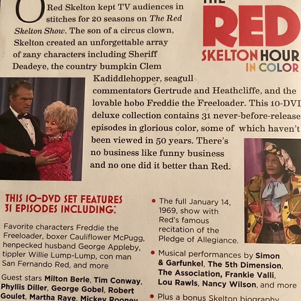 The Red Skelton Hour In Color:10 Dvd Collection Time Life - Picture 4 of 6